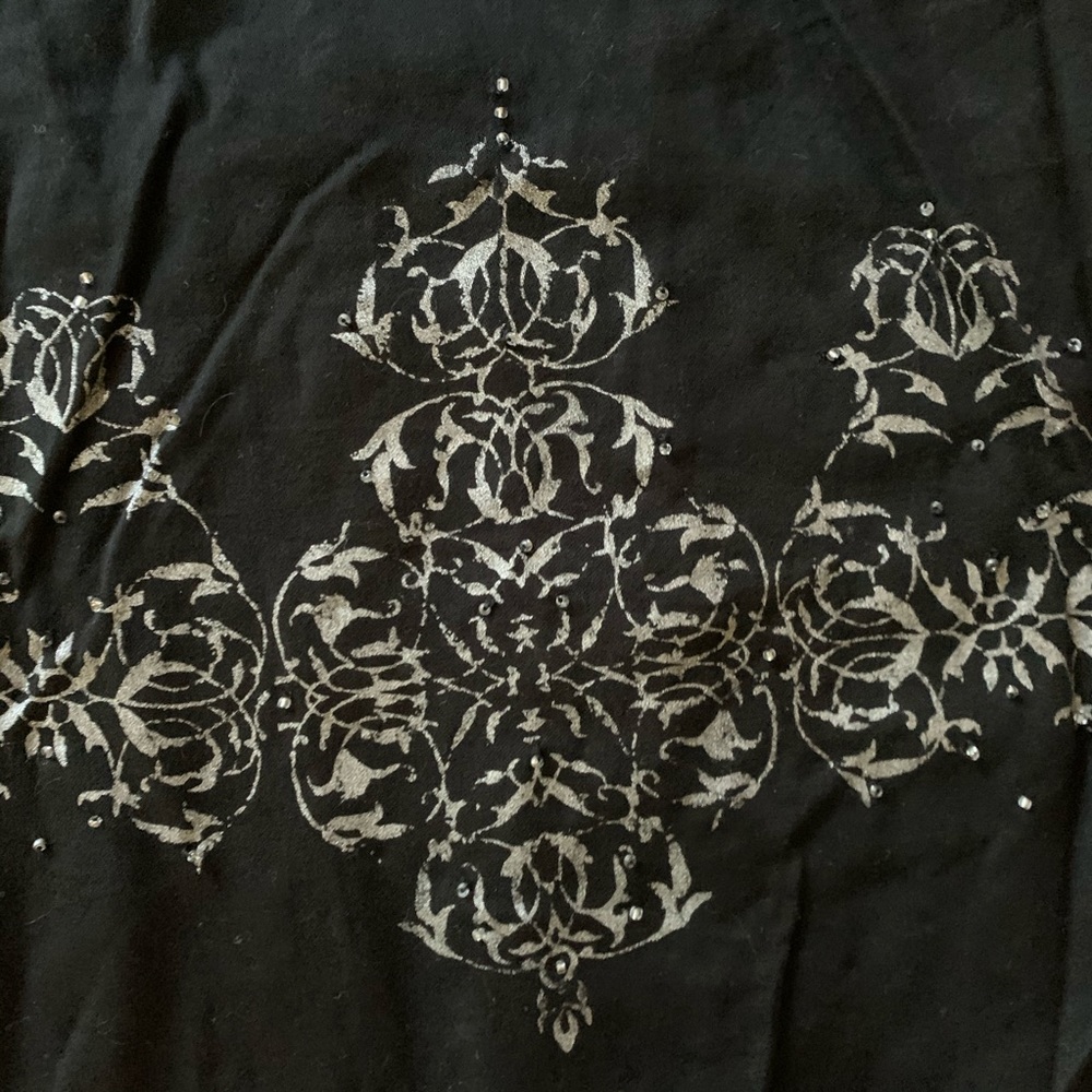 New York & Compnay Black Skirt with Silver Accent - Size 14 - Picture 4 of 7